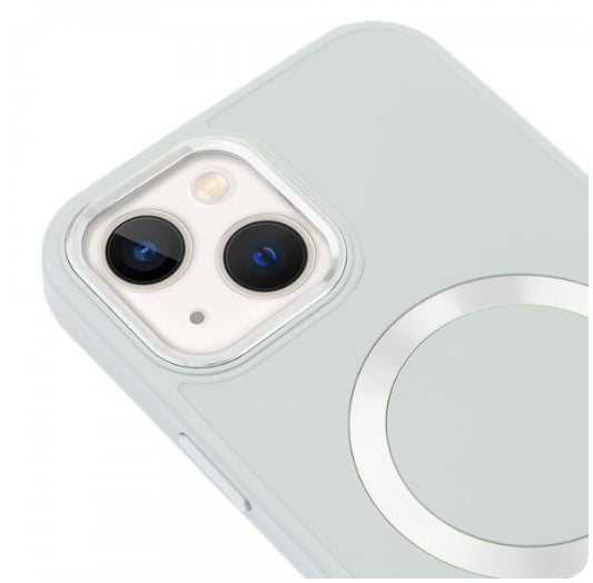 Apple iPhone 14 Plus Renkli Magsafe Case Kırık Beyaz