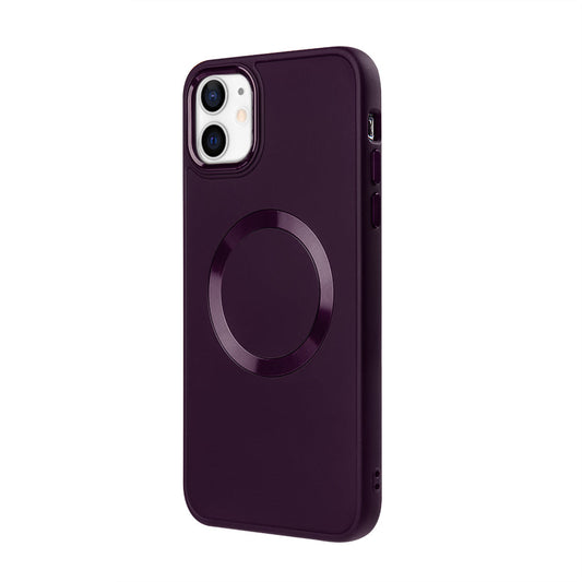Apple iPhone 11 Renkli Magsafe Case Cherry
