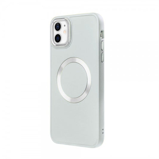 Apple iPhone 12 Renkli Magsafe Case Kırık Beyaz