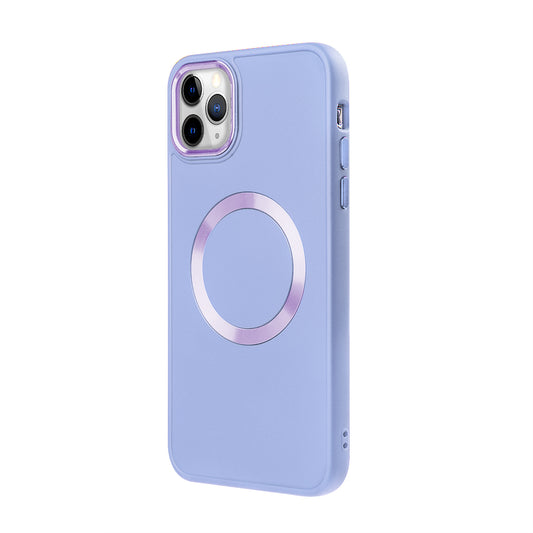 Apple iPhone 11 Pro Renkli Magsafe Case Lila