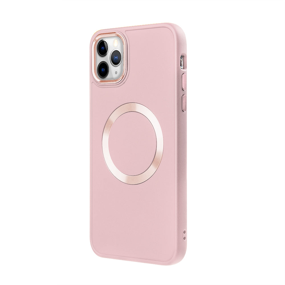 Apple iPhone 11 Pro Renkli Magsafe Case Pembe