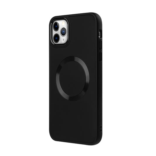 Apple iPhone 15 Pro Max Renkli Magsafe Case Siyah