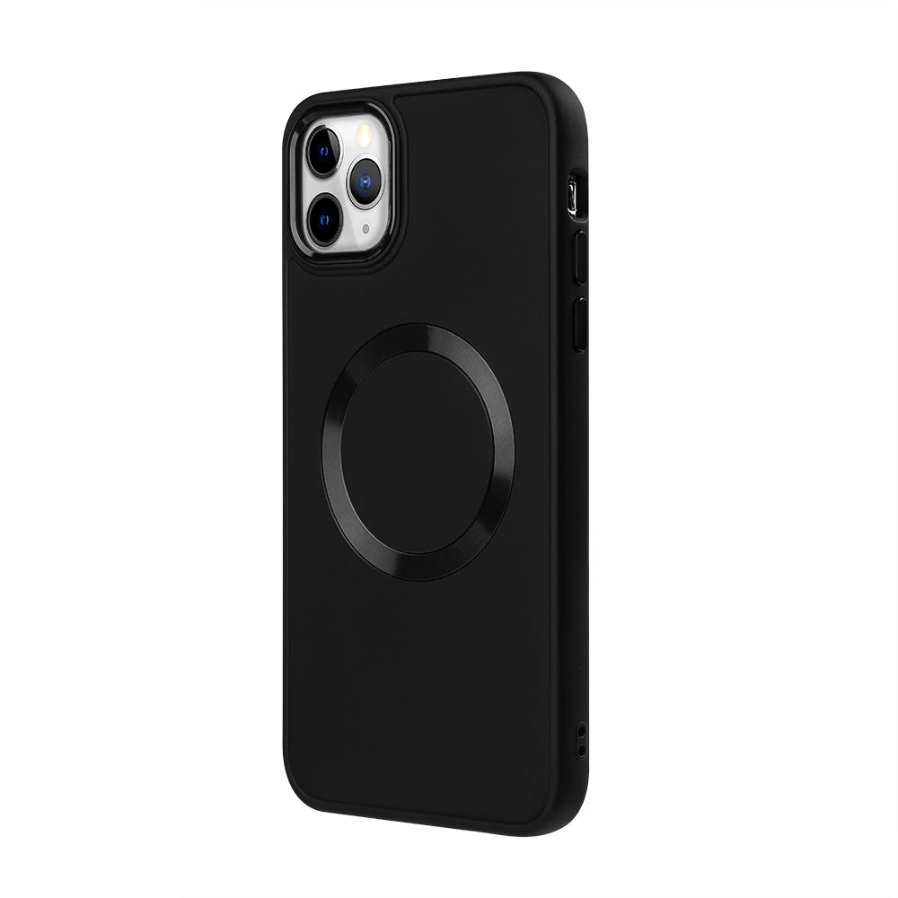 Apple iPhone 13 Pro Max Renkli Magsafe Case Siyah