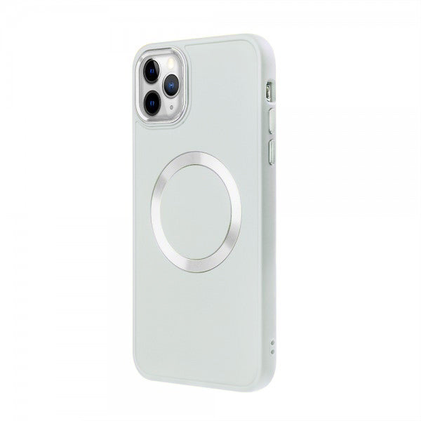 Apple iPhone 13 Pro Max Renkli Magsafe Case Kırık Beyaz