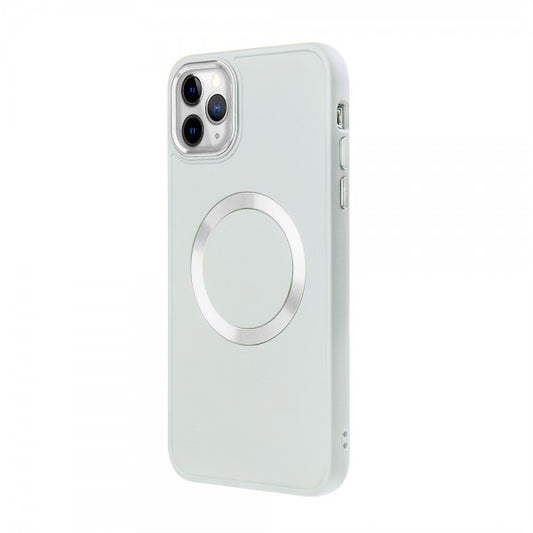 Apple iPhone 11 Pro Renkli Magsafe Case Kırık Beyaz