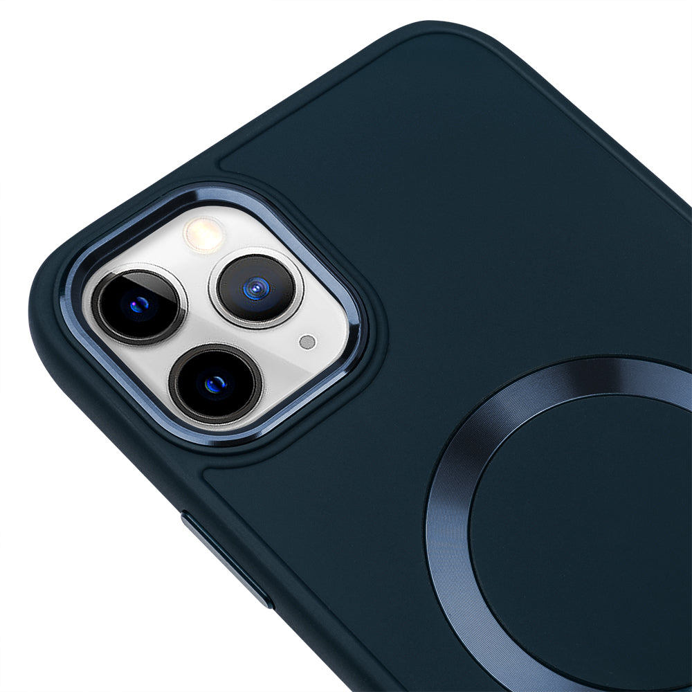 Apple iPhone 15 Pro Max Renkli Magsafe Case Petrol Mavisi
