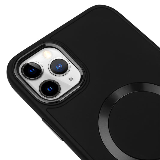 Apple iPhone 11 Pro Renkli Magsafe Case Siyah