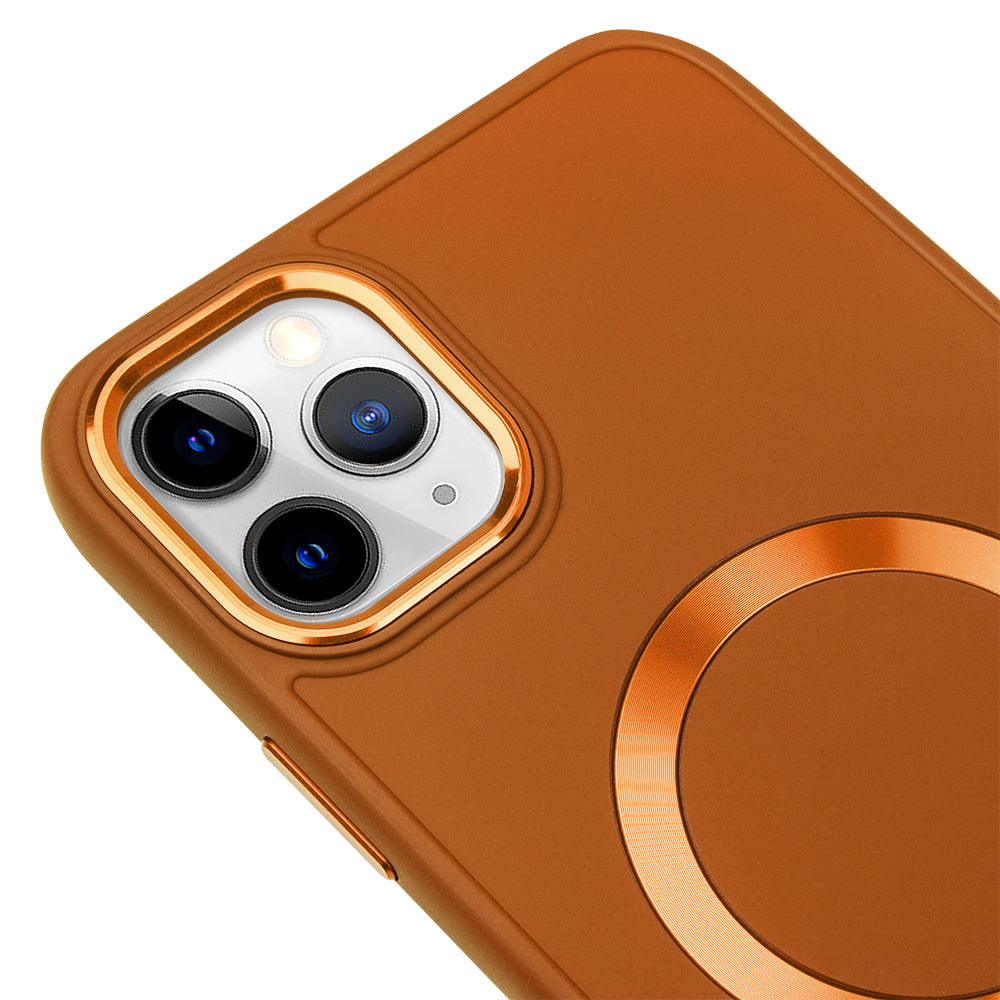 Apple iPhone 13 Pro Renkli Magsafe Case Turuncu