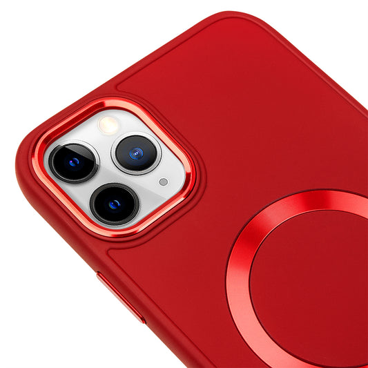 Apple iPhone 15 Pro Max Renkli Magsafe Case Kırmızı