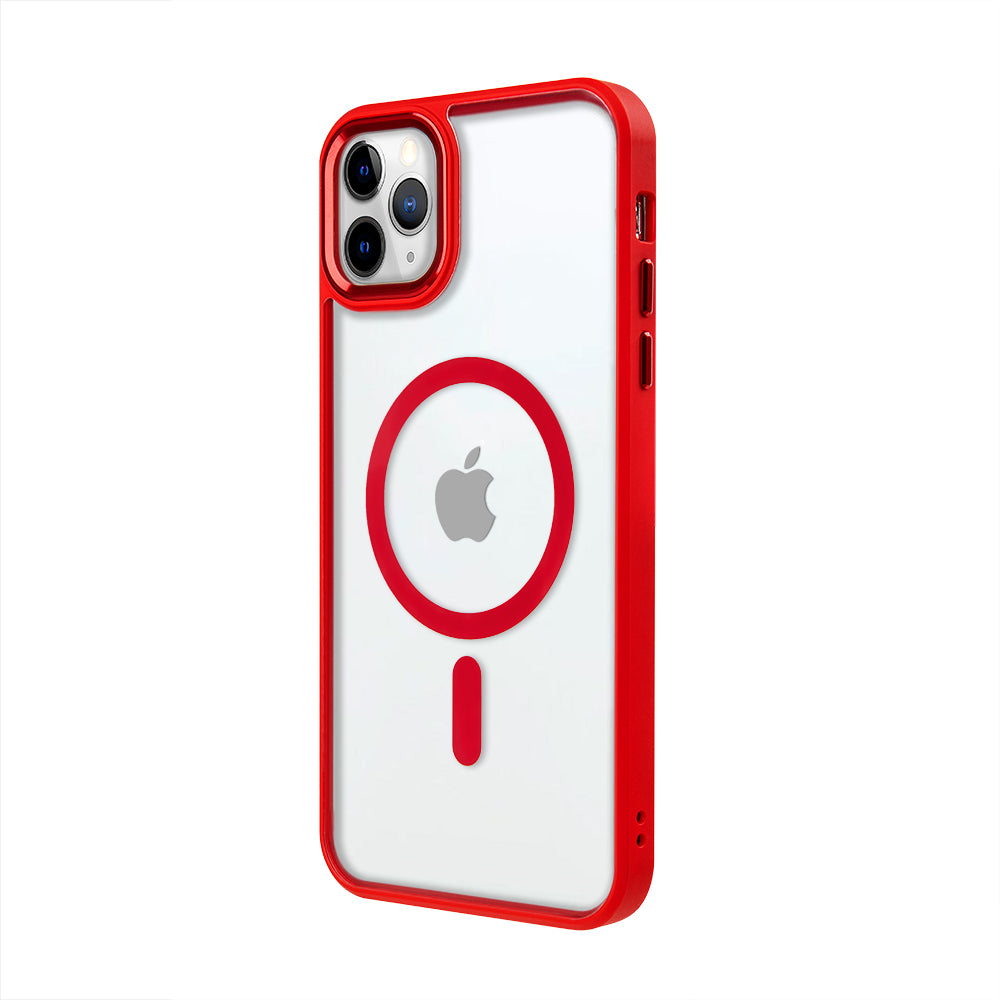 Apple iPhone 11 Pro Max Lux Magsafe Kırmızı