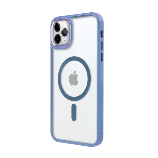 Apple iPhone 11 Pro Max Lux Magsafe Mavi