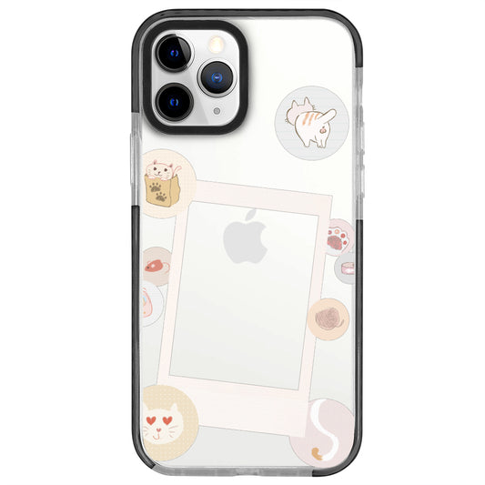 iPhone 11 Pro Max Cat Paw Polaroid Telefon Kılıfı