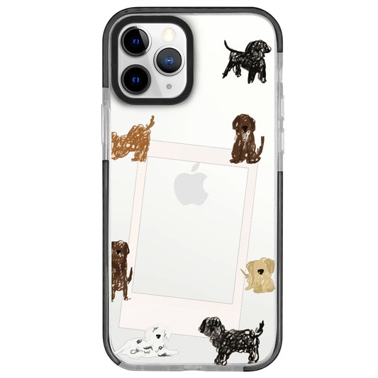 iPhone 11 Pro Max Dogs Polaroid Telefon Kılıfı