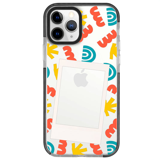 iPhone 11 Pro Max Colorful Polaroid Telefon Kılıfı