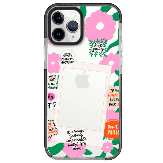 iPhone 11 Pro Max Dont Panic Polaroid Telefon Kılıfı