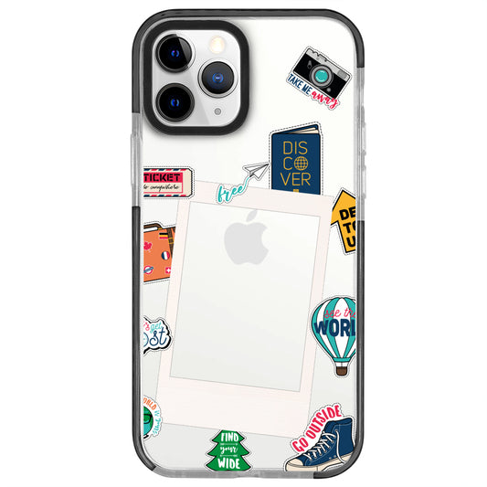 iPhone 11 Pro De Tour Polaroid Telefon Kılıfı