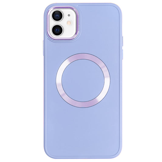 Apple iPhone 12 Renkli Magsafe Case Lila