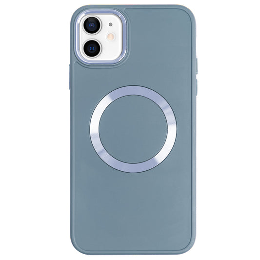 Apple iPhone 12 Renkli Magsafe Case Bebe Mavi