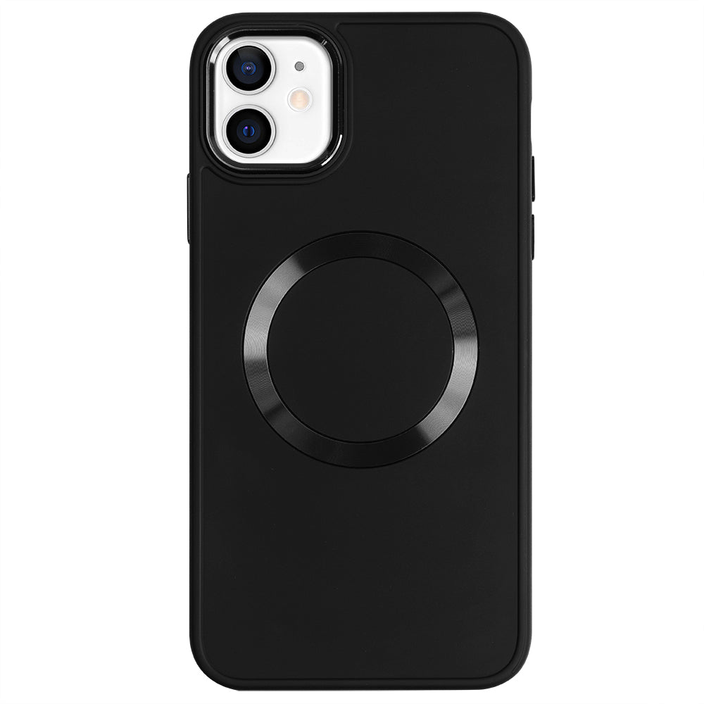 Apple iPhone 12 Renkli Magsafe Case Siyah