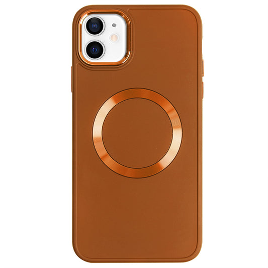 Apple iPhone 12 Renkli Magsafe Case Turuncu