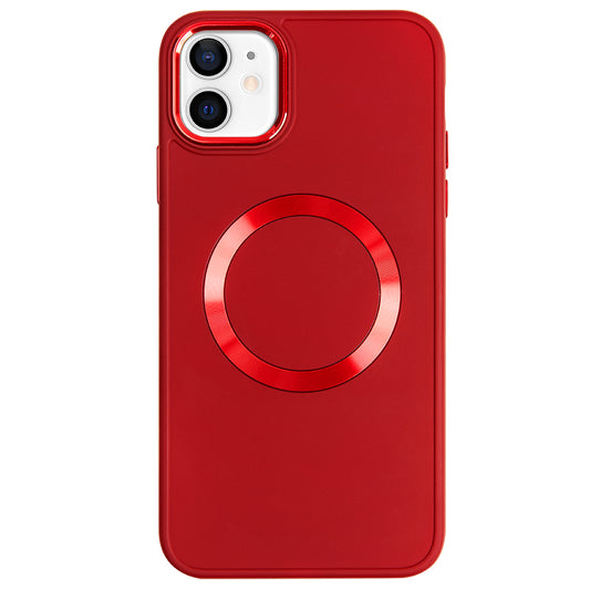 Apple iPhone 11 Pro Max Renkli Magsafe Case Kırmızı