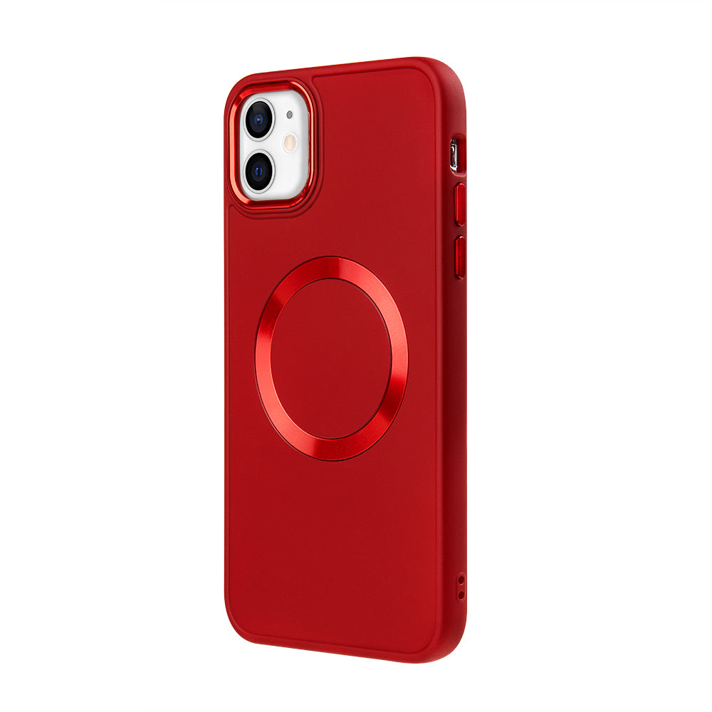 Apple iPhone 11 Renkli Magsafe Case Kırmızı