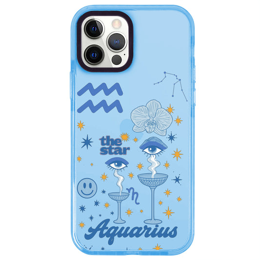 iPhone 12 Pro Kova Burcu The Emperor Telefon Kılıfı - Azure