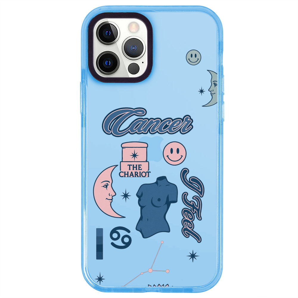 iPhone 12 Pro Yengeç Burcu The Emperor Telefon Kılıfı - Azure