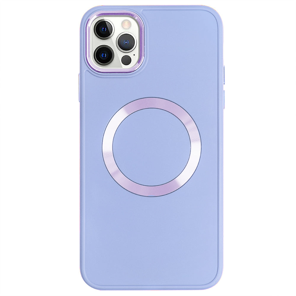 Apple iPhone 12 Pro Renkli Magsafe Case Lila