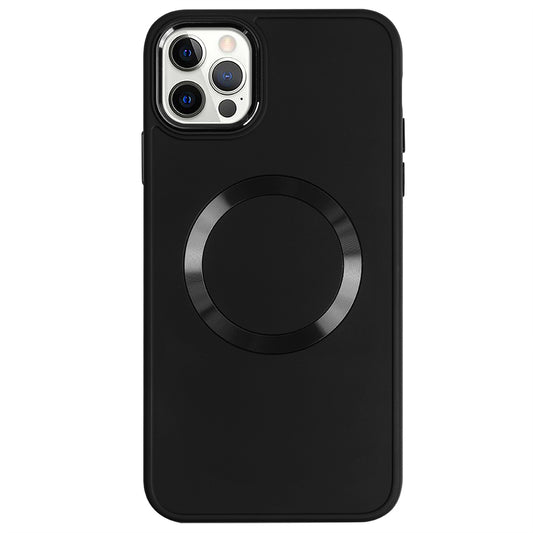 Apple iPhone 12 Pro Renkli Magsafe Case Siyah