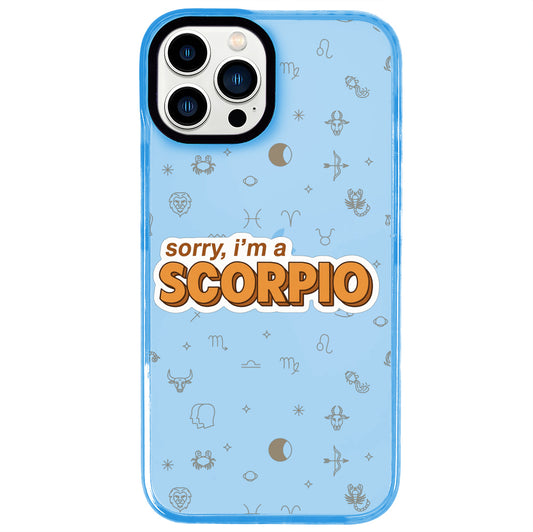 iPhone 12 Pro Max Akrep Burcu Sorry Zodiac Telefon Kılıfı - Azure