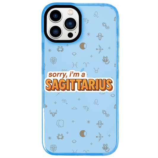 iPhone 12 Pro Max Yay Burcu Sorry Zodiac Telefon Kılıfı - Azure
