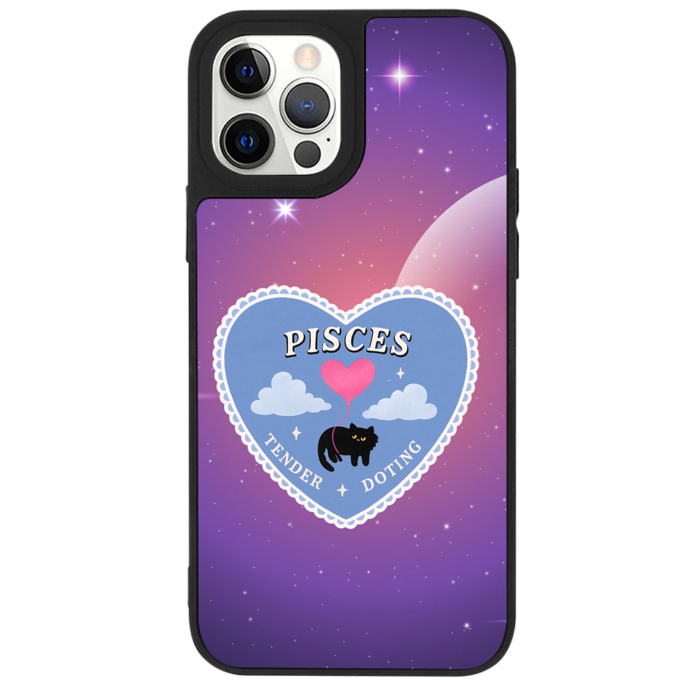 iPhone 12 Pro Max Balık Burcu Heart In Stars Telefon Kılıfı - Popsoketsiz