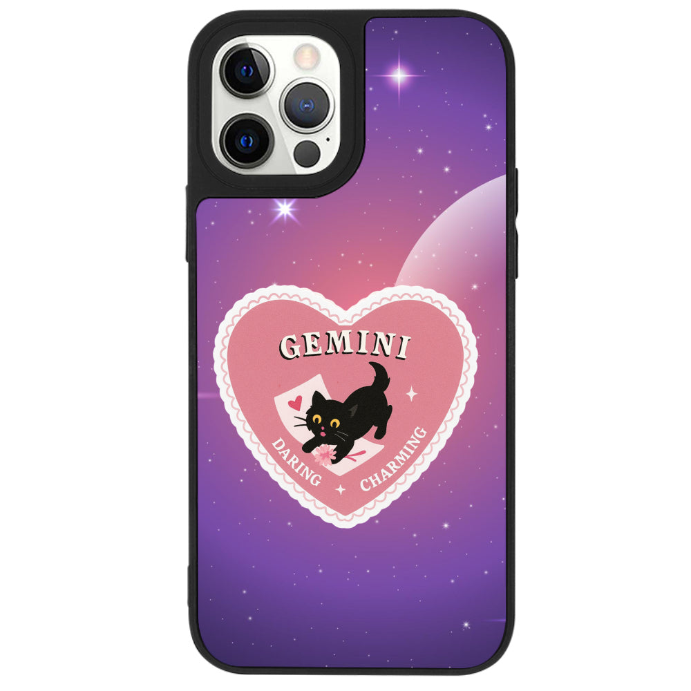 iPhone 12 Pro Max İkizler Burcu Heart In Stars Telefon Kılıfı - Popsoketsiz