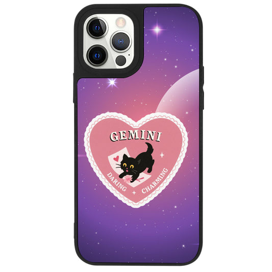 iPhone 12 Pro Max İkizler Burcu Heart In Stars Telefon Kılıfı - Popsoketsiz