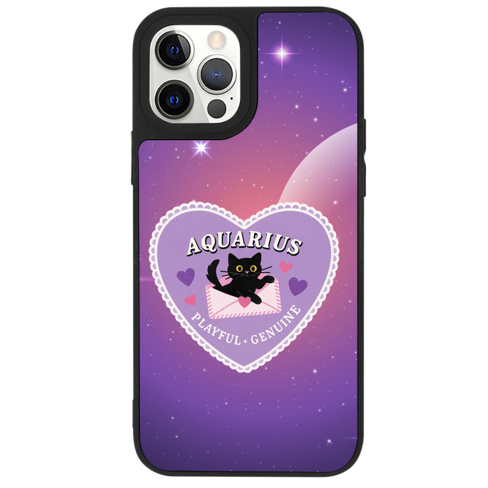 iPhone 12 Pro Max Kova Burcu Heart In Stars Telefon Kılıfı - Popsoketsiz