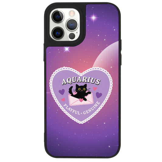 iPhone 12 Pro Max Kova Burcu Heart In Stars Telefon Kılıfı - Popsoketsiz