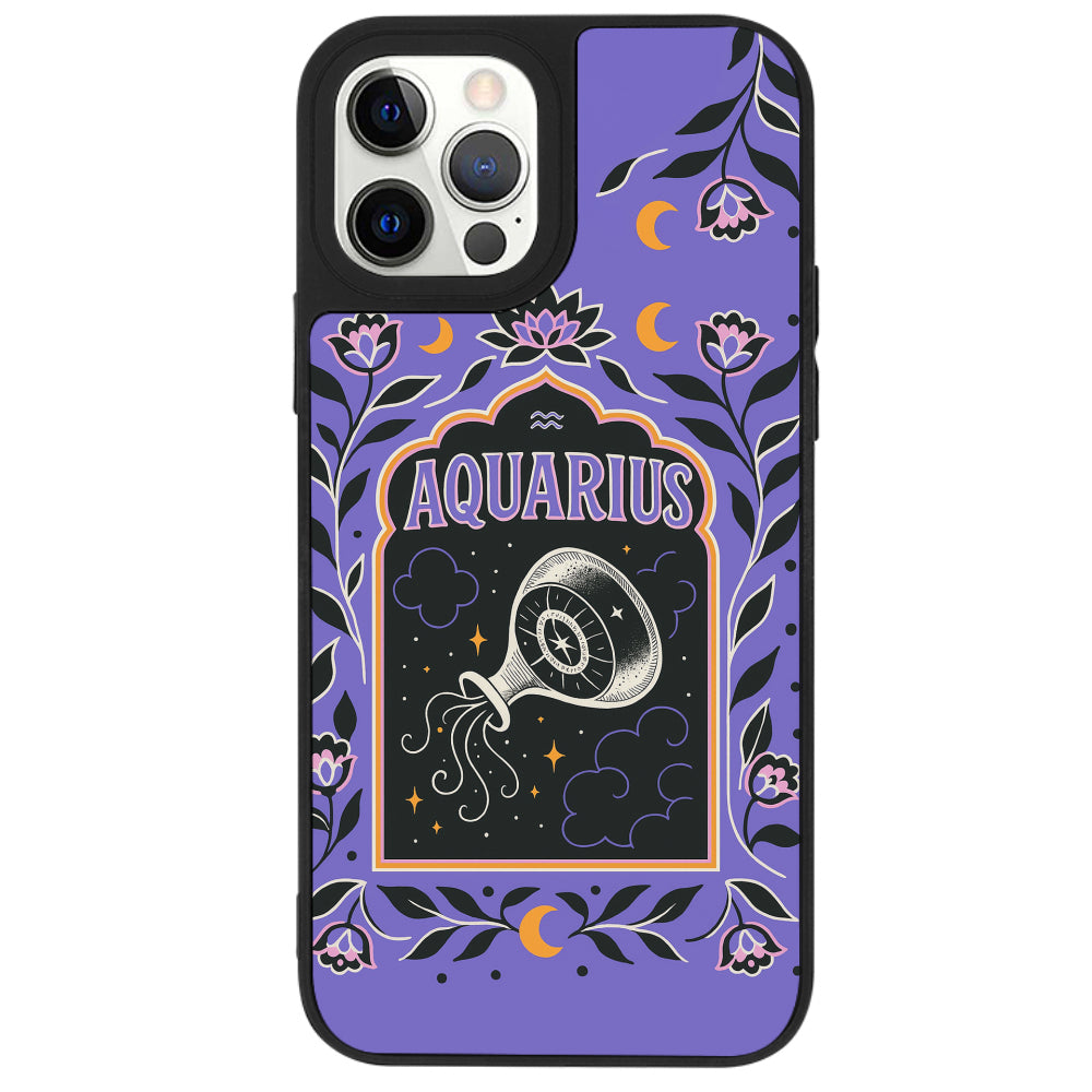 iPhone 12 Pro Max Kova Burcu Night Stars Telefon Kılıfı - Popsoketsiz