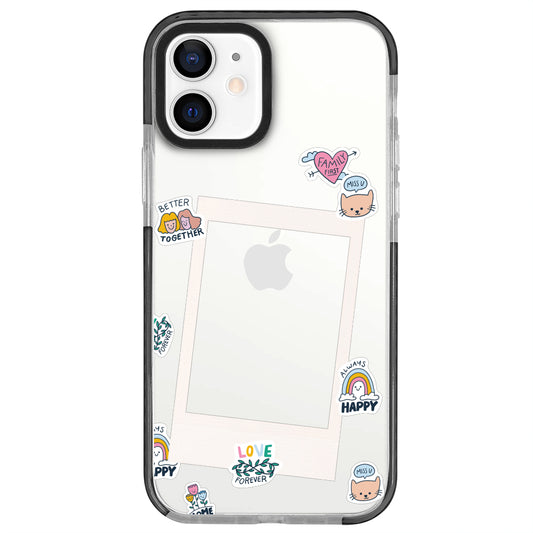 iPhone 12 Mini Love Forever Polaroid Telefon Kılıfı