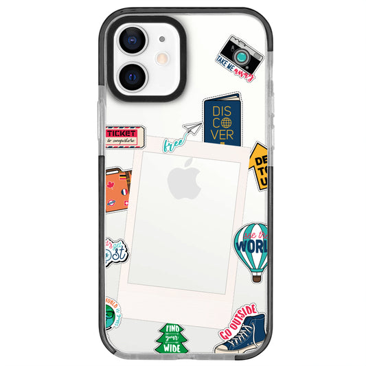 iPhone 12 Mini De Tour Polaroid Telefon Kılıfı