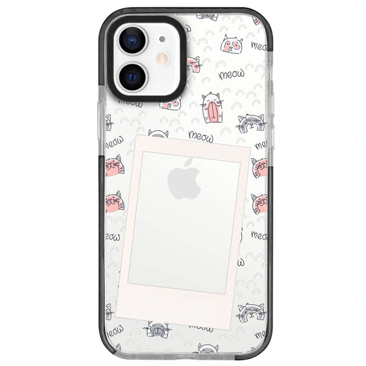 iPhone 12 Mini Sweet Cat Polaroid Telefon Kılıfı