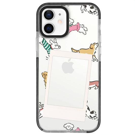 iPhone 12 Mini Sweet Dog Polaroid Telefon Kılıfı