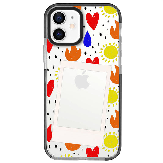 iPhone 12 Mini Hot Sun Polaroid Telefon Kılıfı