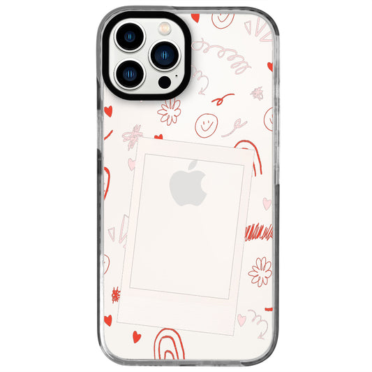 iPhone 12 Pro Max Smile Love Polaroid Telefon Kılıfı