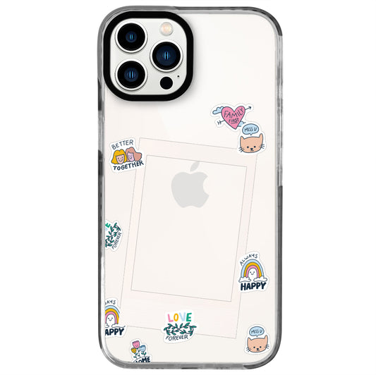 iPhone 12 Pro Max Love Forever Polaroid Telefon Kılıfı