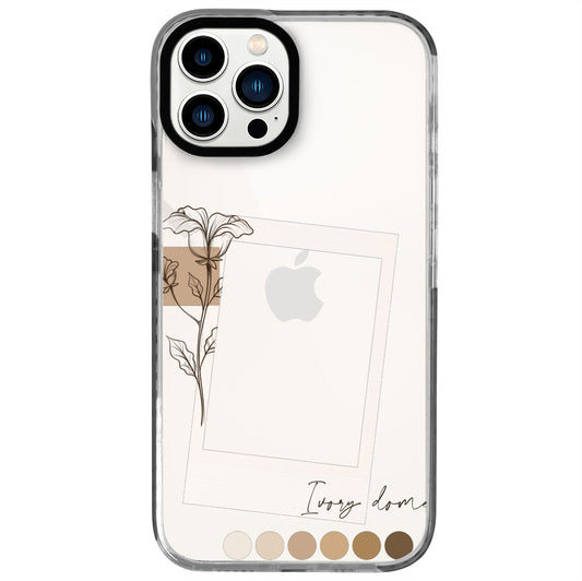 iPhone 12 Pro Max Brown Tones Polaroid Telefon Kılıfı