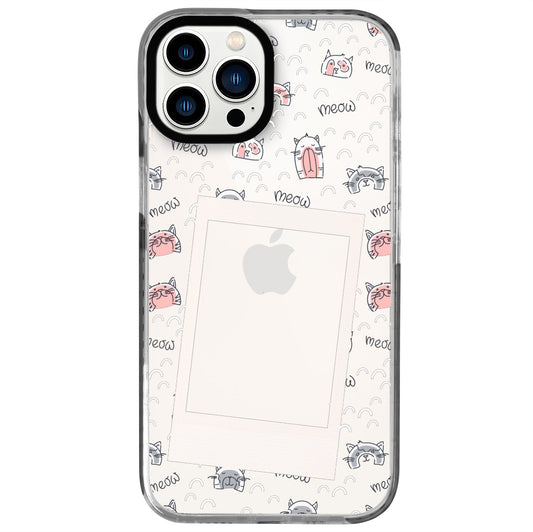 iPhone 12 Pro Max Sweet Cat Polaroid Telefon Kılıfı