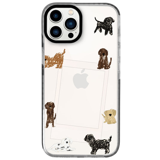 iPhone 12 Pro Max Dogs Polaroid Telefon Kılıfı