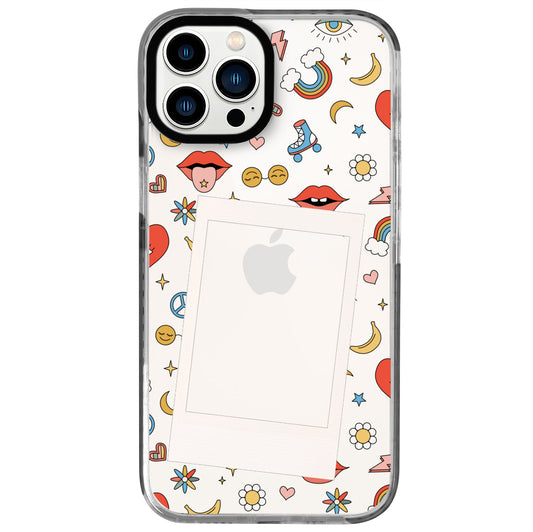 iPhone 12 Pro Max Sleep Eyes Polaroid Telefon Kılıfı