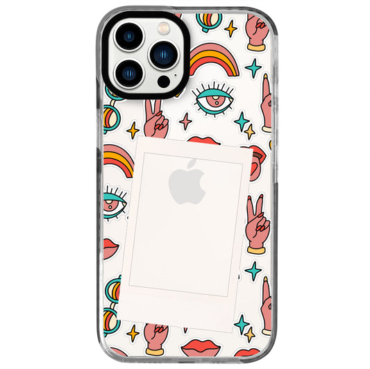 iPhone 12 Pro Max Peace Polaroid Telefon Kılıfı